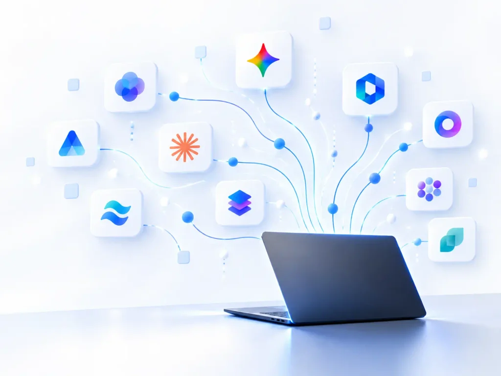 Shadow AI risks from unapproved AI tools and applications connected to an employee's laptop.