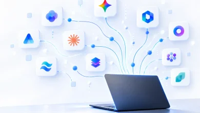 Shadow AI risks from unapproved AI tools and applications connected to an employee's laptop.